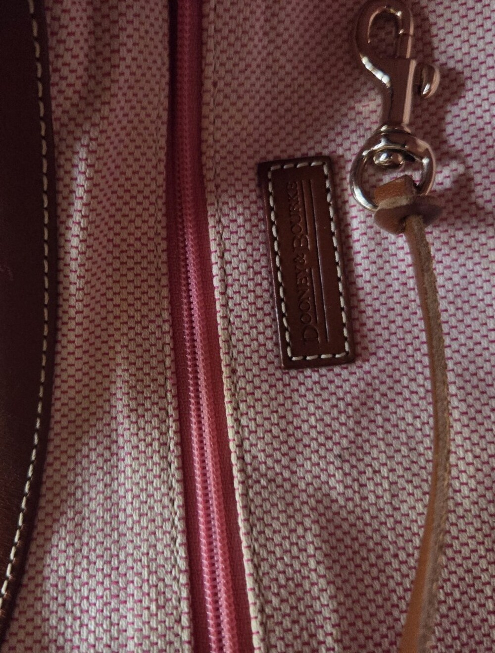 Dooney & Bourke Y2K Vintage Hobo Bag Monogram Polka Dot Pink Green Palm Beach - Picture 6 of 12